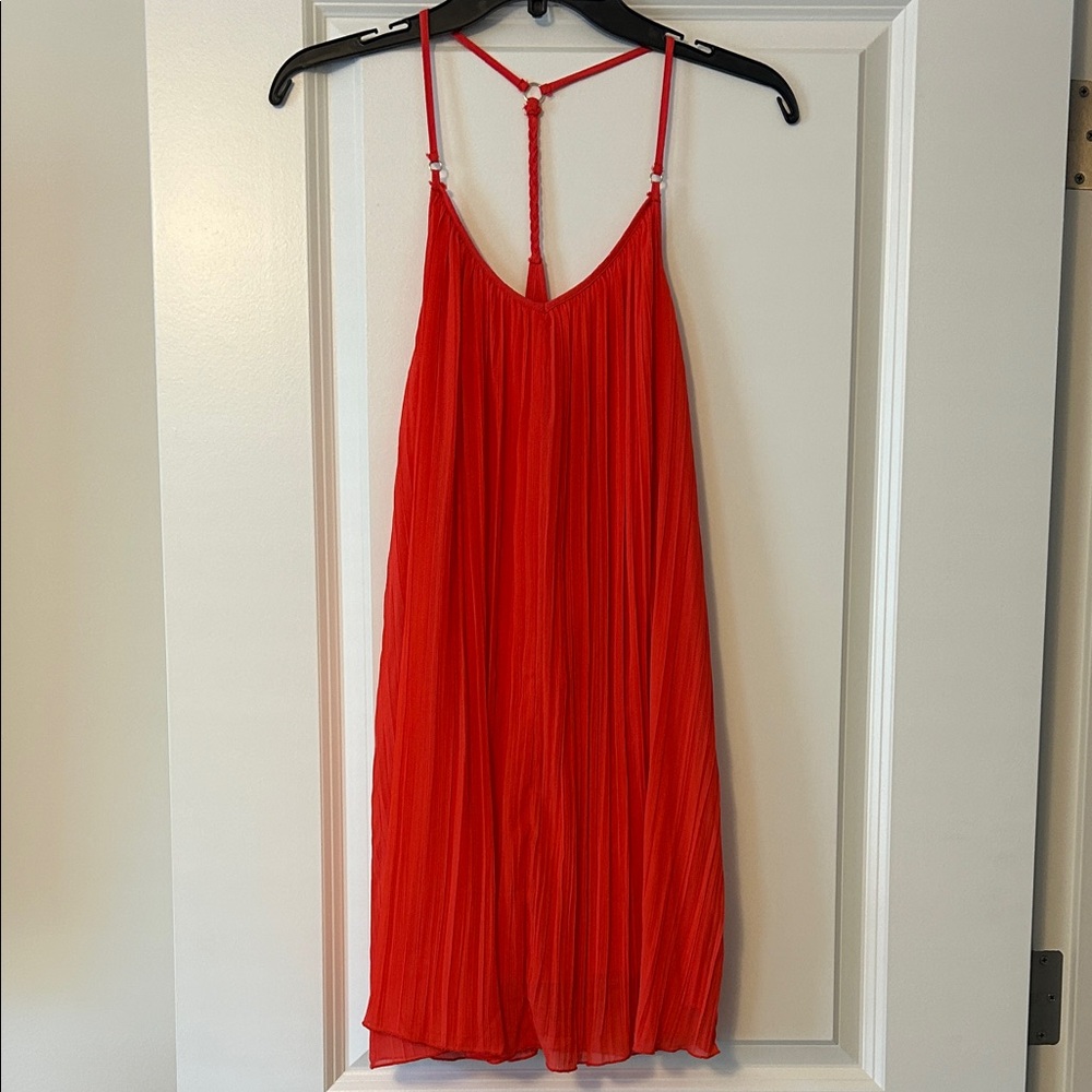 Abercrombie & Fitch Pleated T-Strap Dress